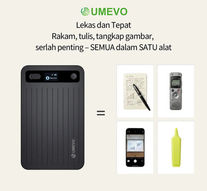 UMEVO Note Professional AI Voice Recorder for Business Meetings, Calls, and Interviews - Dual MEMS Microphones, Instant Display, 50-Hour Battery Life, AI Transcription & Summary, Premium Office Tool and Gift