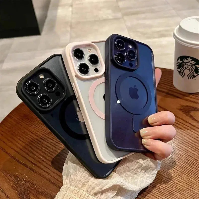 Luxury Clear Magnetic Wireless Charge for Magsafe Case for Iphone 17Air 17 16 15 13 12 11 Pro Max 15 14 plus Phone Cases Shockproof Cover