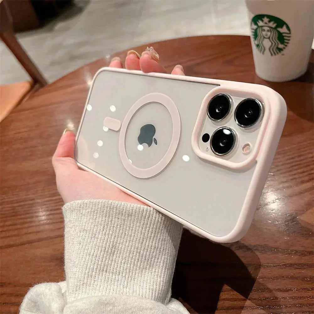 Luxury Clear Magnetic Wireless Charge for Magsafe Case for Iphone 17Air 17 16 15 13 12 11 Pro Max 15 14 plus Phone Cases Shockproof Cover