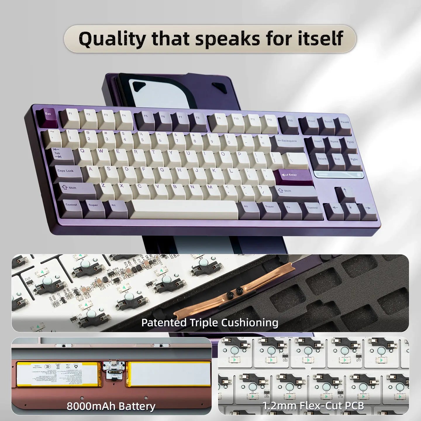 Ticktype Evoworks Evo80 Aluminum TKL Hotswap Wireless Keyboard Premium Office Keyboard